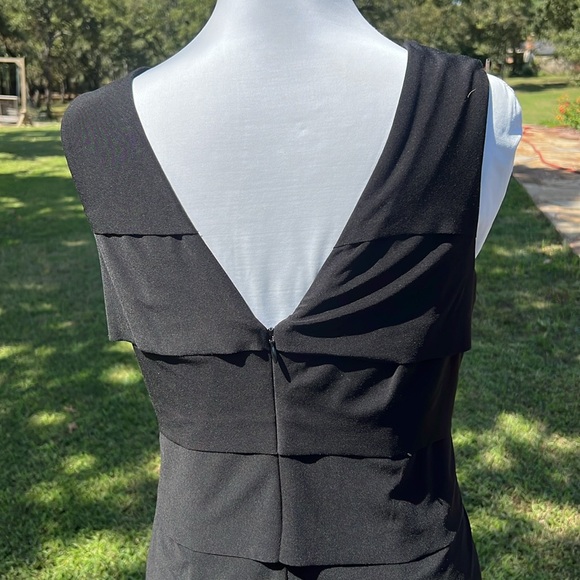 Evan Picone Black Layered Midi Dress……..797 - Picture 7 of 11